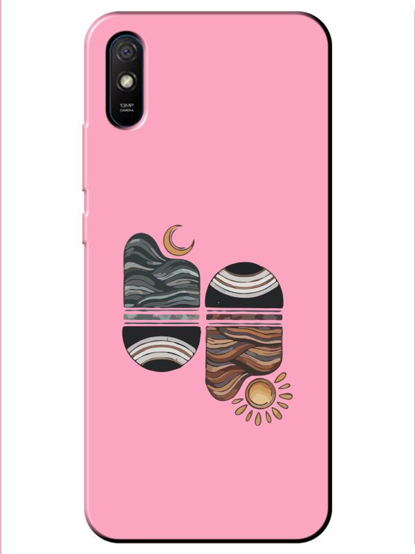 Redmi%209A%20Sunset%20Wave%20Pembe%20Telefon%20Kılıfı