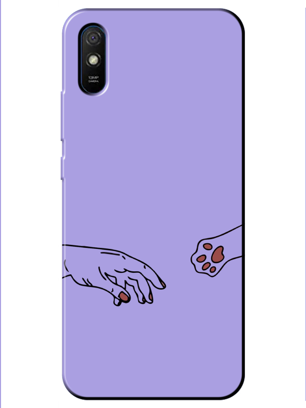 Redmi%209A%20Hand%20And%20Paw%20Lila%20Telefon%20Kılıfı