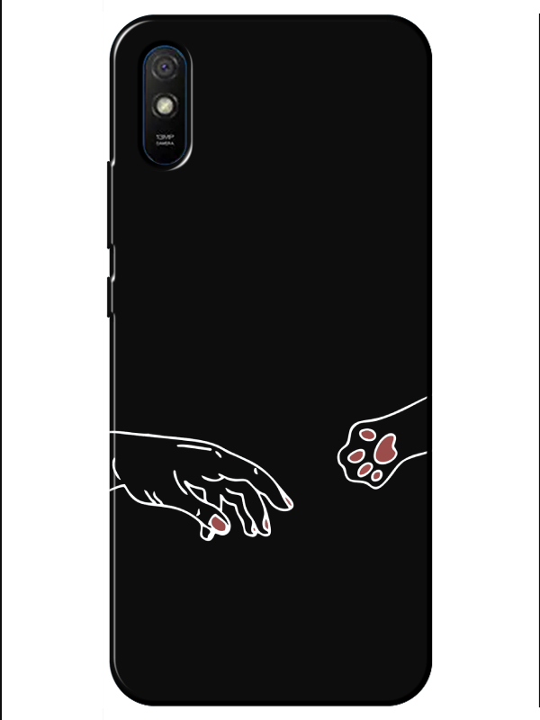 Redmi%209A%20Hand%20And%20Paw%20Siyah%20Telefon%20Kılıfı