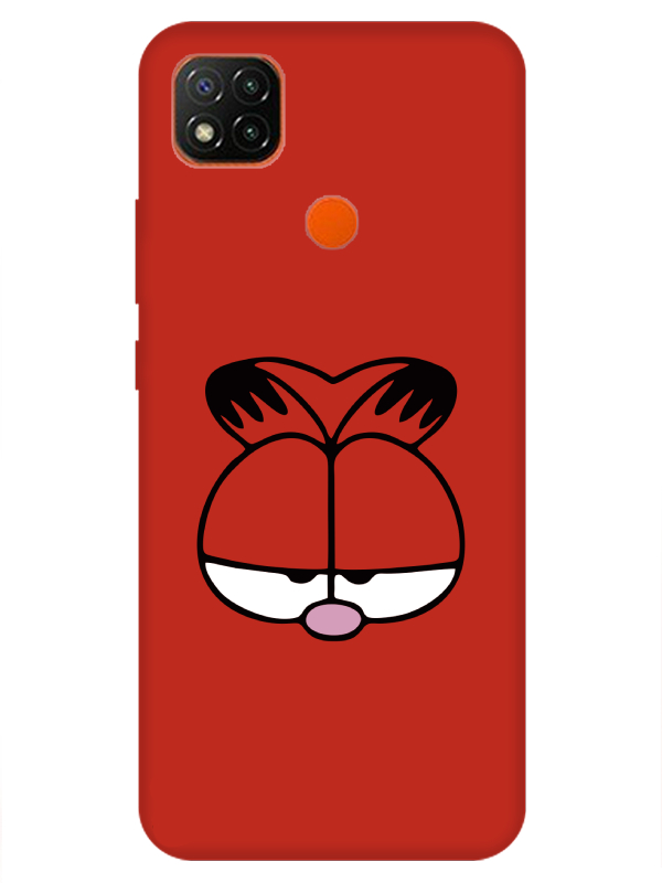 Redmi%209C%20Garfield%20Kırmızı%20Telefon%20Kılıfı