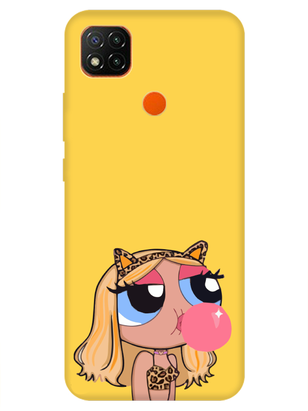 Redmi%209C%20Powerpuff%20Girls%20Sarı%20Telefon%20Kılıfı