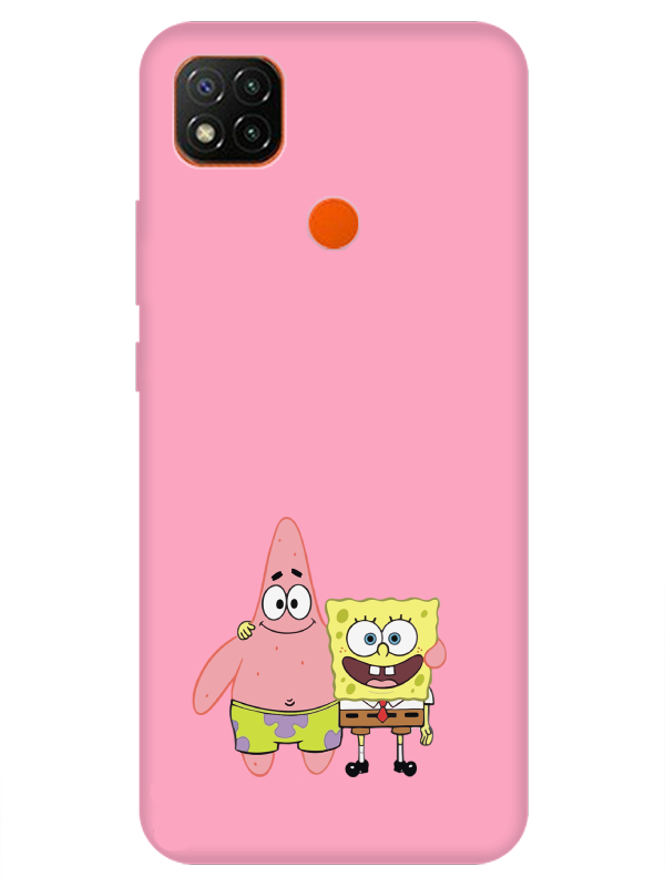 Redmi%209C%20Sünger%20Bob%20Ve%20Patrickstar%20Pembe%20Telefon%20Kılıfı