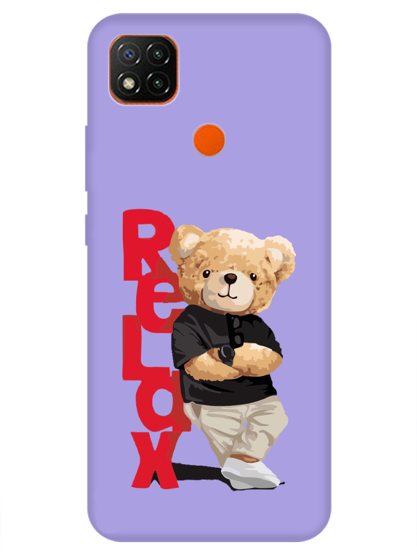 Redmi%209C%20Teddy%20Bear%20Relax%20Lila%20Telefon%20Kılıfı