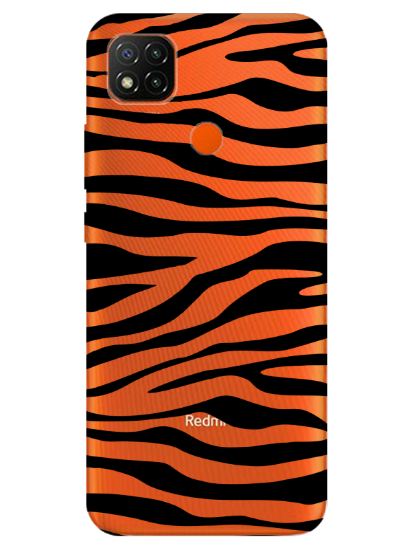 Redmi%209C%20Zebra%20Desen%20Şeffaf%20Telefon%20Kılıfı