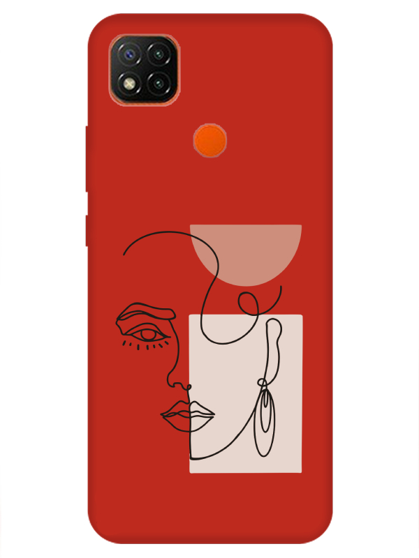 Redmi%209C%20Women%20Art%20Kırmızı%20Telefon%20Kılıfı