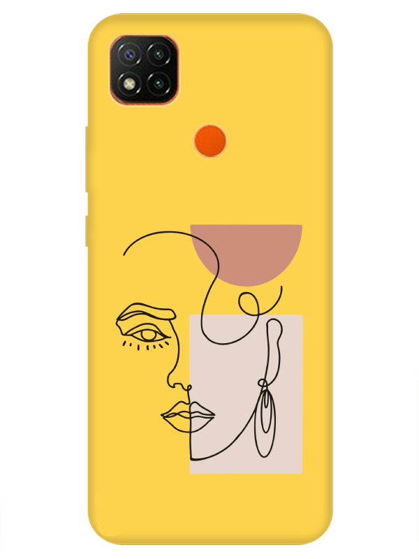 Redmi%209C%20Women%20Art%20Sarı%20Telefon%20Kılıfı