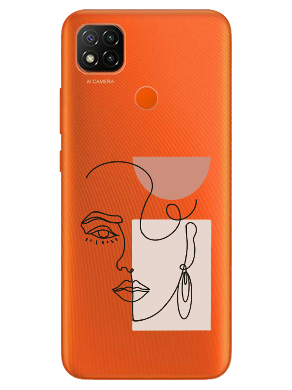 Redmi%209C%20Women%20Art%20Şeffaf%20Telefon%20Kılıfı