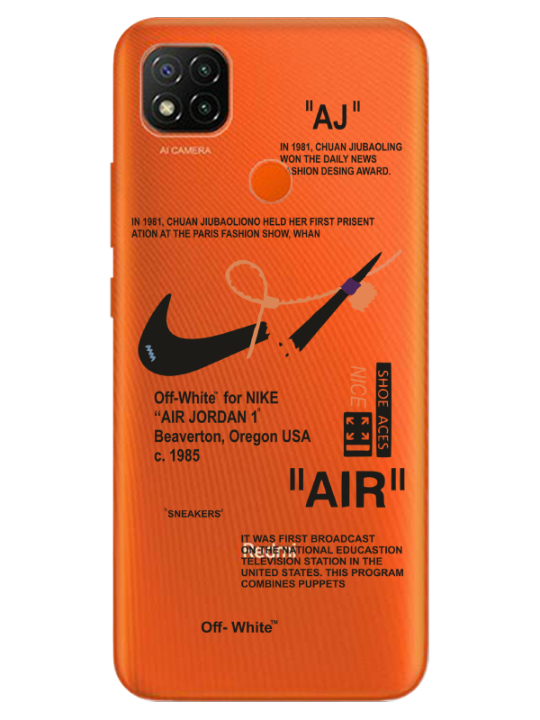 Redmi%209C%20Nike%20Air%20Şeffaf%20Telefon%20Kılıfı