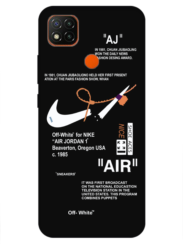 Redmi%209C%20Nike%20Air%20Siyah%20Telefon%20Kılıfı