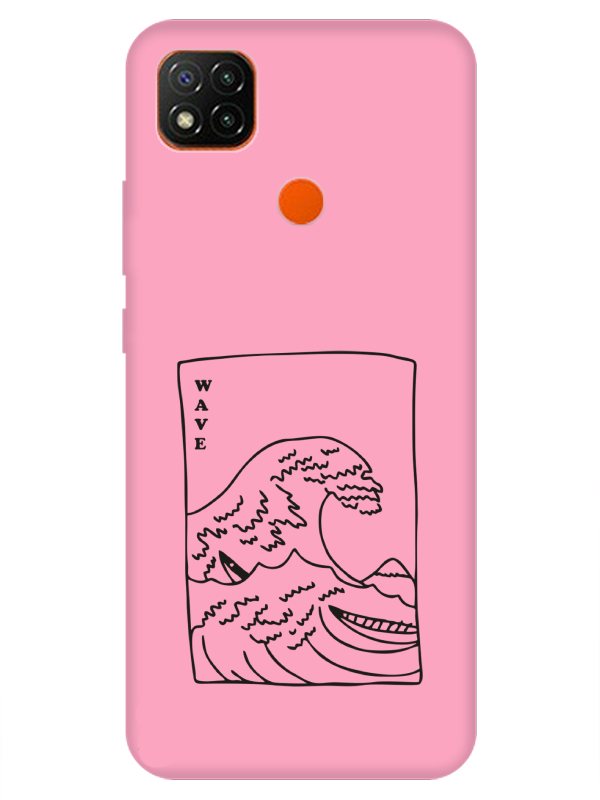 Redmi%209C%20Kanagawa%20Wave%20Pembe%20Telefon%20Kılıfı