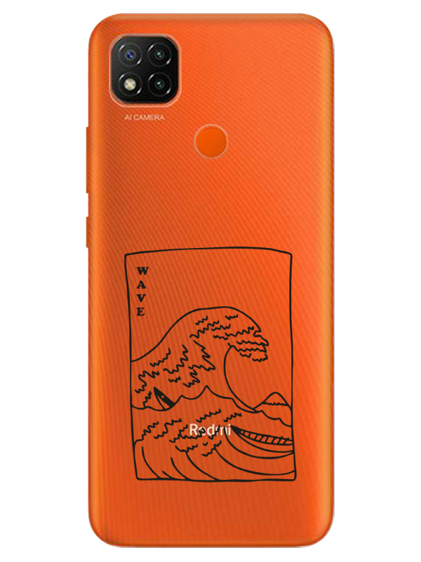 Redmi%209C%20Kanagawa%20Wave%20Şeffaf%20Telefon%20Kılıfı