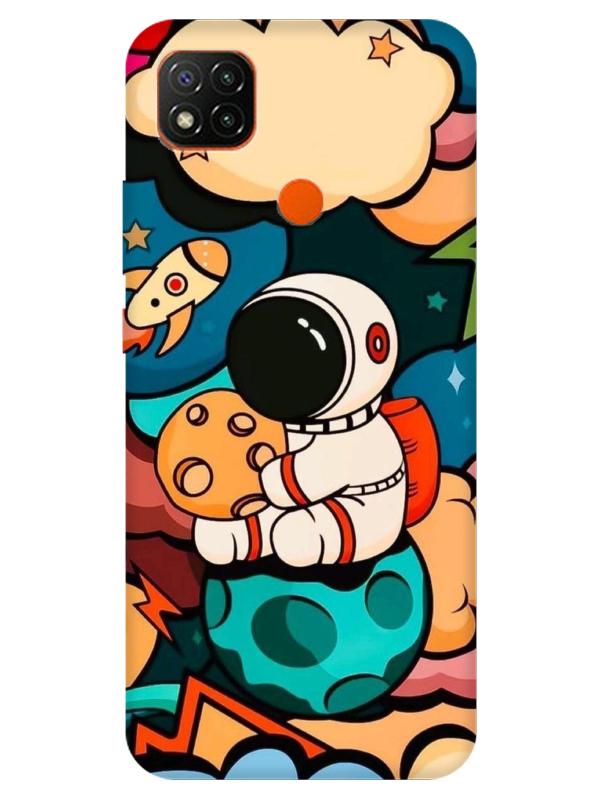 Redmi%209C%20Astronot%20Telefon%20Kılıfı