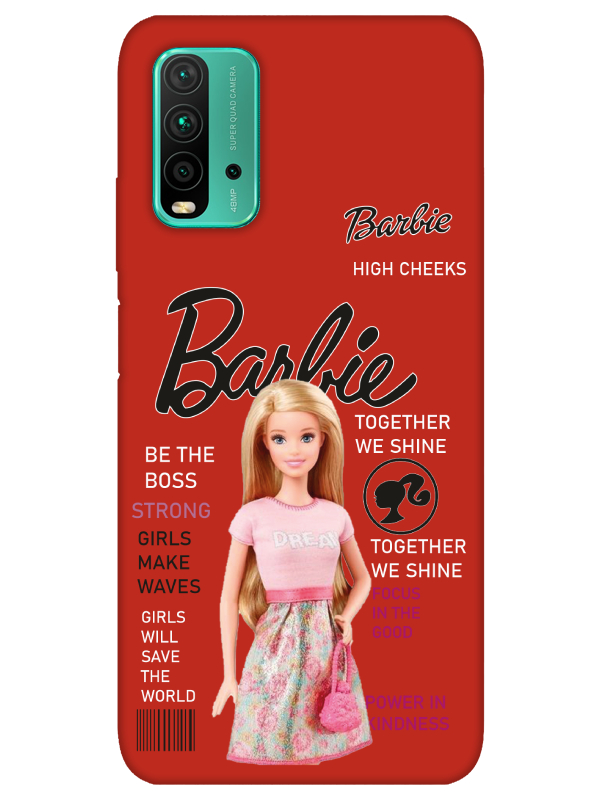 Redmi%209T%20Barbie%20Kırmızı%20Telefon%20Kılıfı