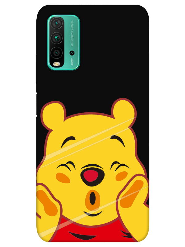 Redmi%209T%20Winnie%20The%20Pooh%20Siyah%20Telefon%20Kılıfı