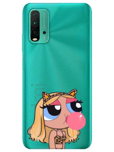 Redmi%209T%20Powerpuff%20Girls%20Şeffaf%20Telefon%20Kılıfı