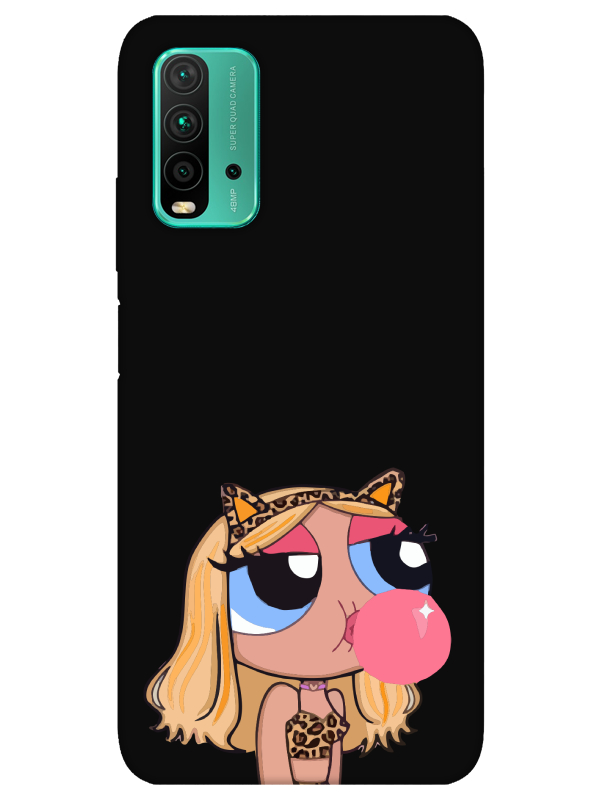 Redmi%209T%20Powerpuff%20Girls%20Siyah%20Telefon%20Kılıfı