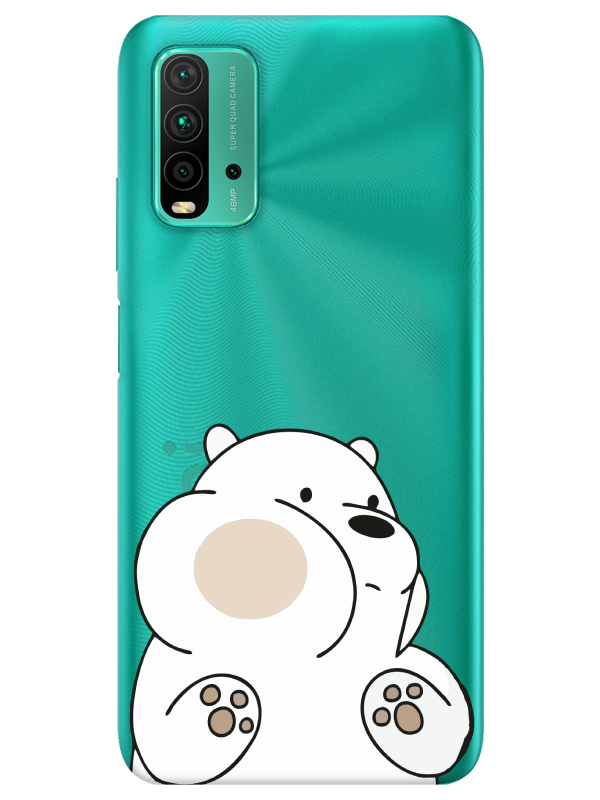 Redmi%209T%20Panda%20Şeffaf%20Telefon%20Kılıfı