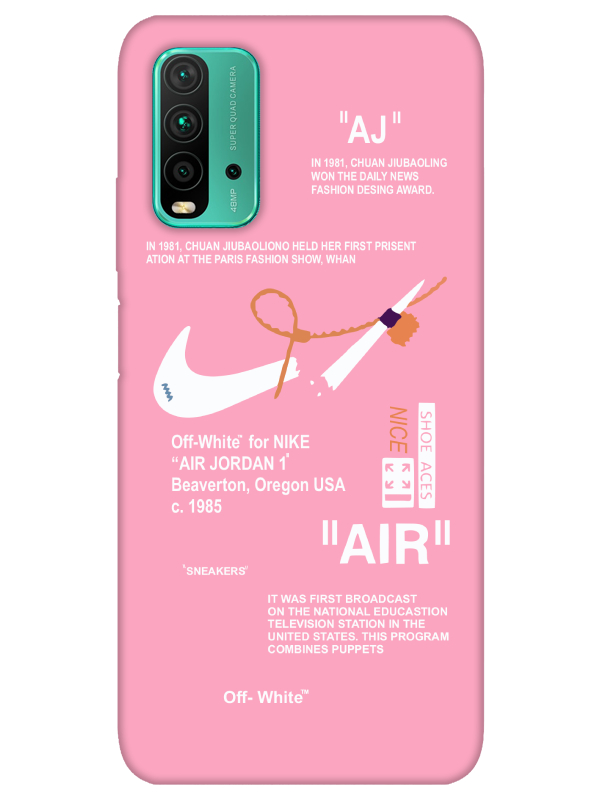 Redmi%209T%20Nike%20Air%20Pembe%20Telefon%20Kılıfı