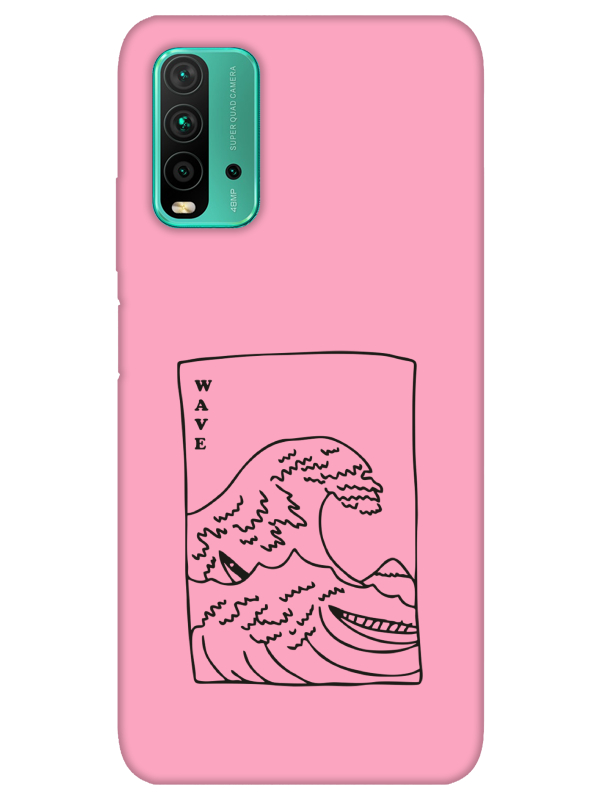 Redmi%209T%20Kanagawa%20Wave%20Pembe%20Telefon%20Kılıfı