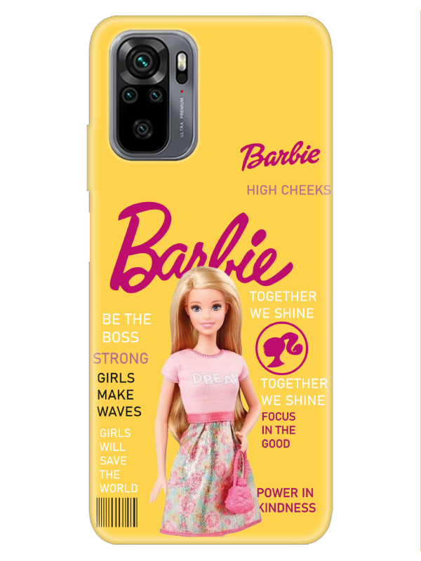 Redmi%20Note%2010%20Barbie%20Sarı%20Telefon%20Kılıfı