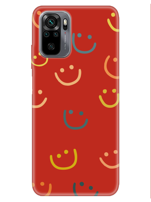 Redmi%20Note%2010%20Emoji%20Gülen%20Yüz%20Kırmızı%20Telefon%20Kılıfı