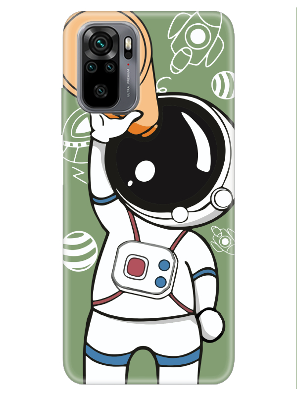 Redmi%20Note%2010%20Astronot%20Yeşil%20Telefon%20Kılıfı