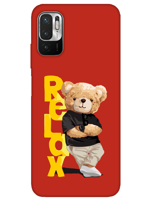 Redmi%20Note%2010%205G%20Teddy%20Bear%20Relax%20Kırmızı%20Telefon%20Kılıfı