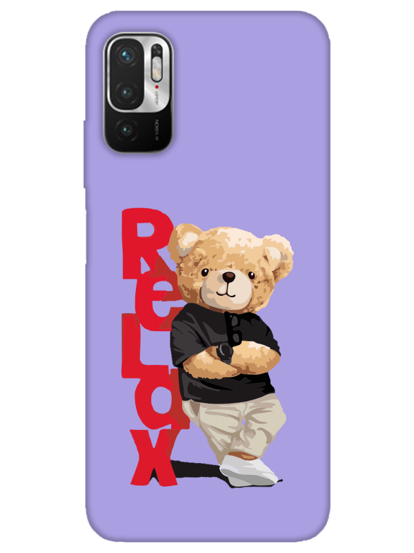 Redmi%20Note%2010%205G%20Teddy%20Bear%20Relax%20Lila%20Telefon%20Kılıfı