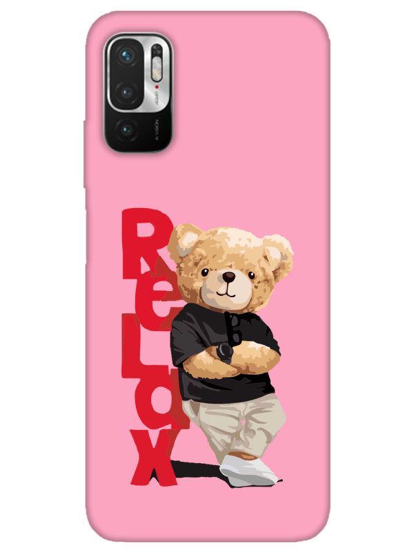 Redmi%20Note%2010%205G%20Teddy%20Bear%20Relax%20Pembe%20Telefon%20Kılıfı