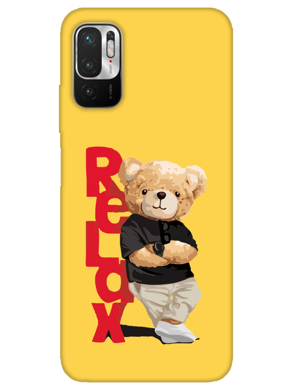 Redmi%20Note%2010%205G%20Teddy%20Bear%20Relax%20Sarı%20Telefon%20Kılıfı