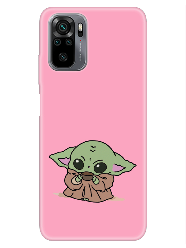 Redmi%20Note%2010S%20Baby%20Yoda%20Pembe%20Telefon%20Kılıfı