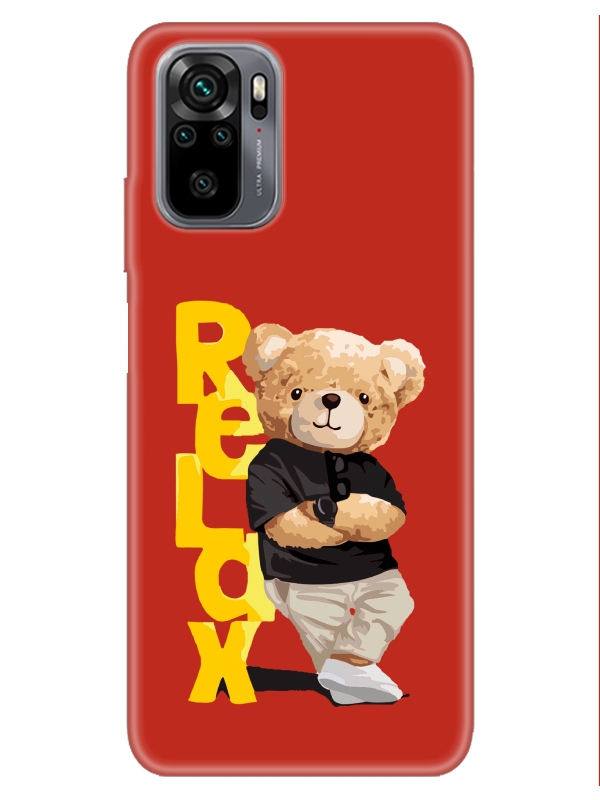 Redmi%20Note%2010S%20Teddy%20Bear%20Relax%20Kırmızı%20Telefon%20Kılıfı