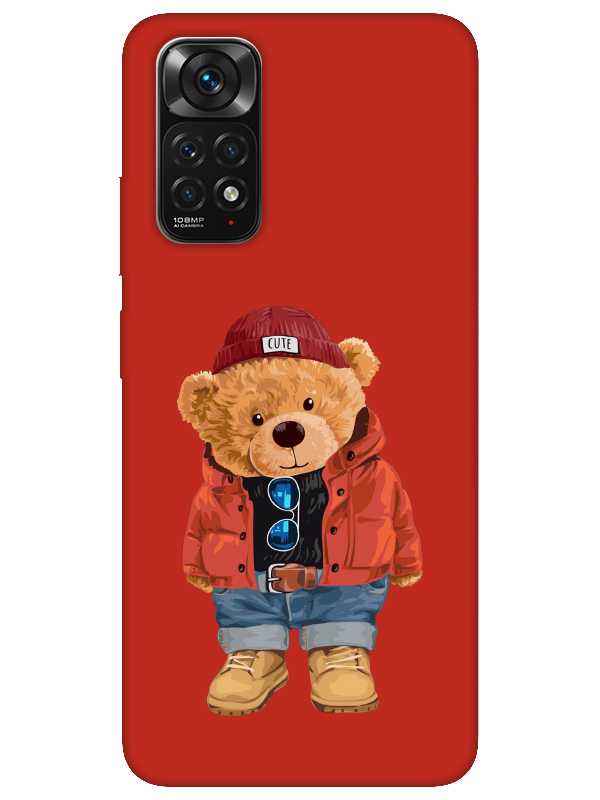 Redmi%20Note%2011%20Teddy%20Bear%20Kırmızı%20Telefon%20Kılıfı