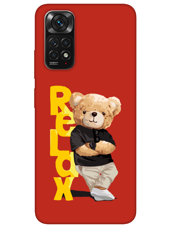 Redmi%20Note%2011%20Teddy%20Bear%20Relax%20Kırmızı%20Telefon%20Kılıfı