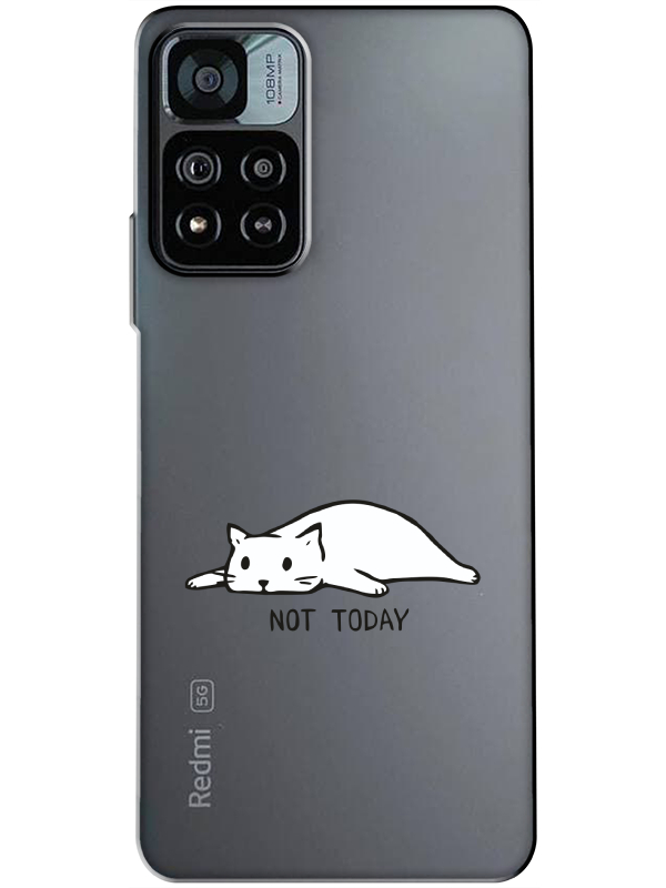 Redmi%20Note%2011%20Pro%20Not%20Today%20Kedi%20Şeffaf%20Telefon%20Kılıfı