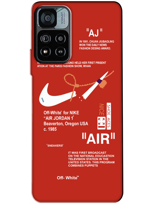 Redmi%20Note%2011%20Pro%20Nike%20Air%20Kırmızı%20Telefon%20Kılıfı