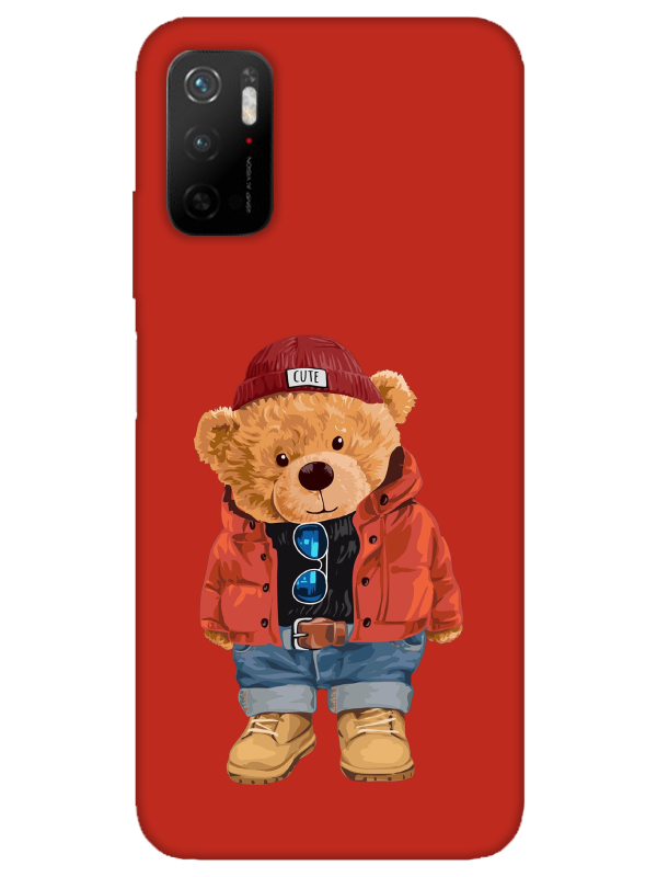 Redmi%20Note%2011SE%20Teddy%20Bear%20Kırmızı%20Telefon%20Kılıfı