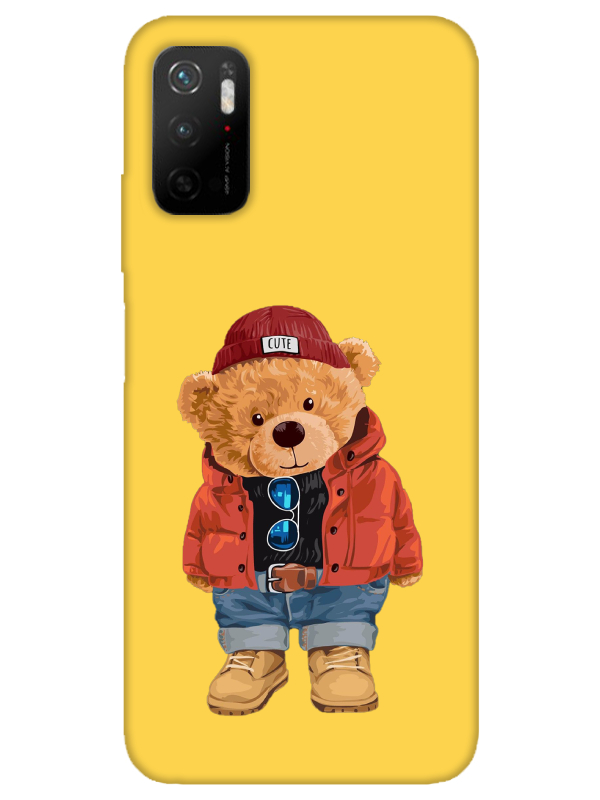 Redmi%20Note%2011SE%20Teddy%20Bear%20Sarı%20Telefon%20Kılıfı