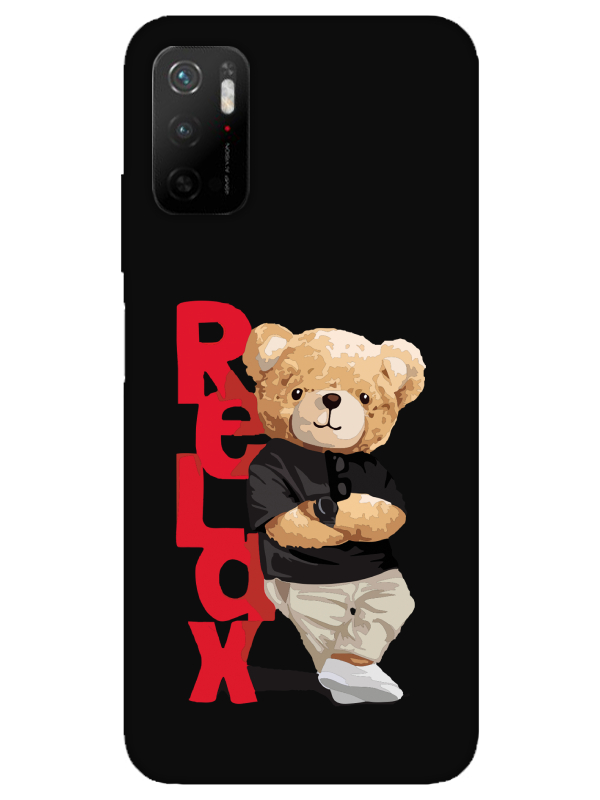 Redmi%20Note%2011SE%20Teddy%20Bear%20Relax%20Siyah%20Telefon%20Kılıfı