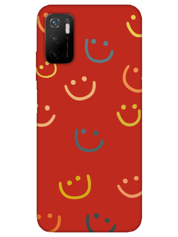 Redmi%20Note%2011SE%20Emoji%20Gülen%20Yüz%20Kırmızı%20Telefon%20Kılıfı