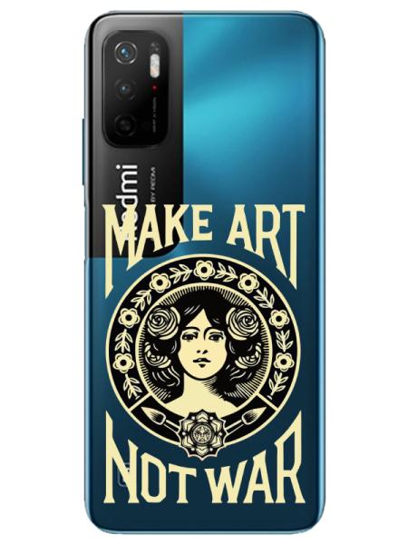 Redmi%20Note%2011SE%20Make%20Art%20Not%20War%20Şeffaf%20Telefon%20Kılıfı