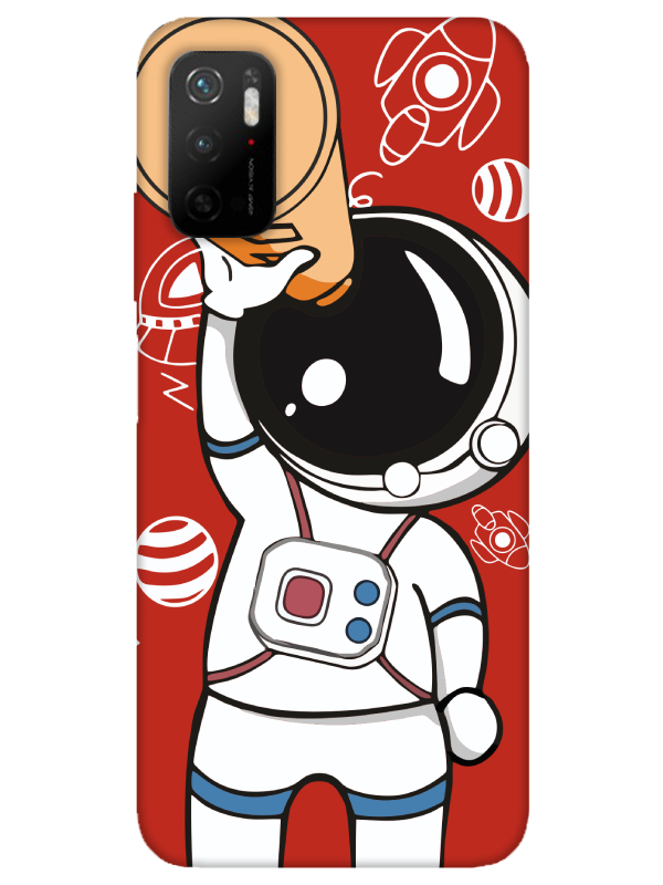 Redmi%20Note%2011SE%20Astronot%20Kırmızı%20Telefon%20Kılıfı