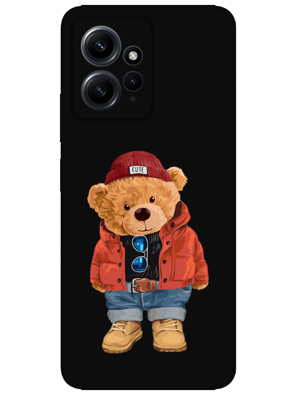 Redmi%20Note%2012%204g%20Teddy%20Bear%20Siyah%20Telefon%20Kılıfı