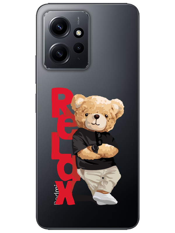 Redmi%20Note%2012%204g%20Teddy%20Bear%20Relax%20Şeffaf%20Telefon%20Kılıfı