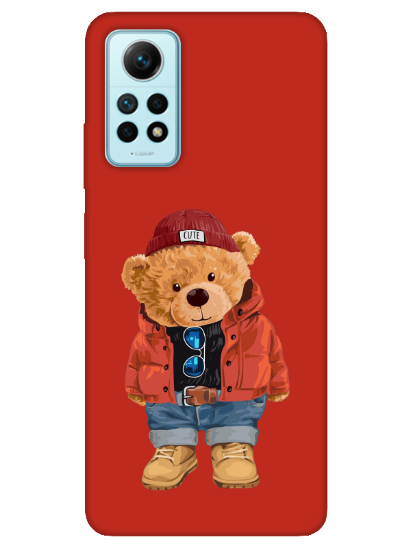 Redmi%20Note%2012%20Pro%20Teddy%20Bear%20Kırmızı%20Telefon%20Kılıfı