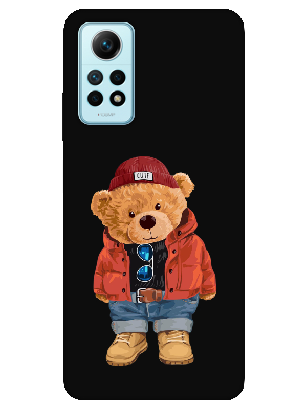 Redmi%20Note%2012%20Pro%20Teddy%20Bear%20Siyah%20Telefon%20Kılıfı