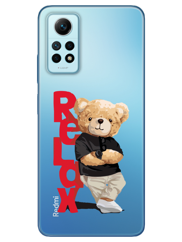 Redmi%20Note%2012%20Pro%20Teddy%20Bear%20Relax%20Şeffaf%20Telefon%20Kılıfı