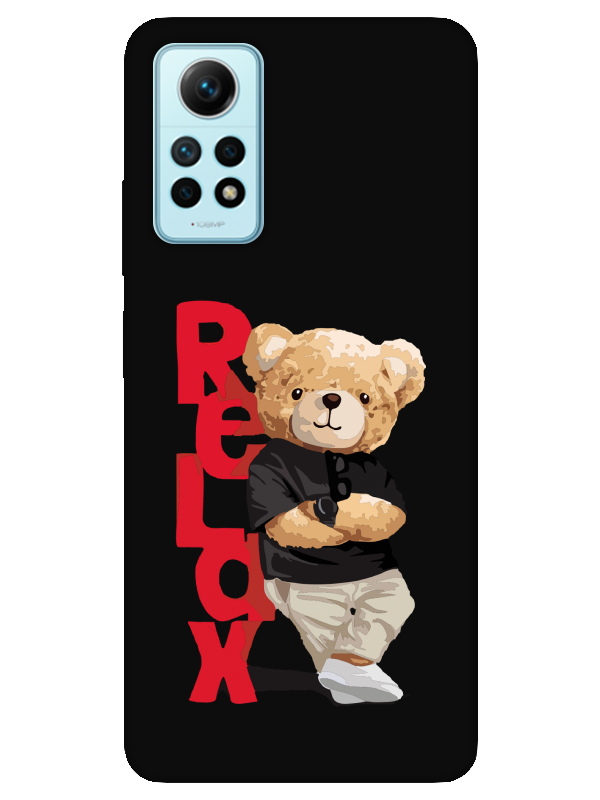 Redmi%20Note%2012%20Pro%20Teddy%20Bear%20Relax%20Siyah%20Telefon%20Kılıfı