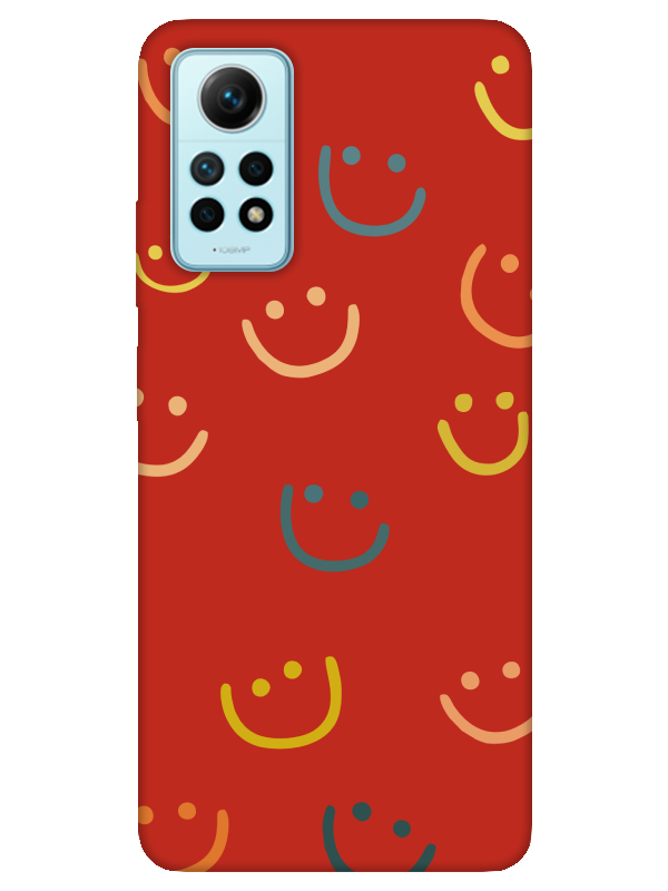 Redmi%20Note%2012%20Pro%20Emoji%20Gülen%20Yüz%20Kırmızı%20Telefon%20Kılıfı