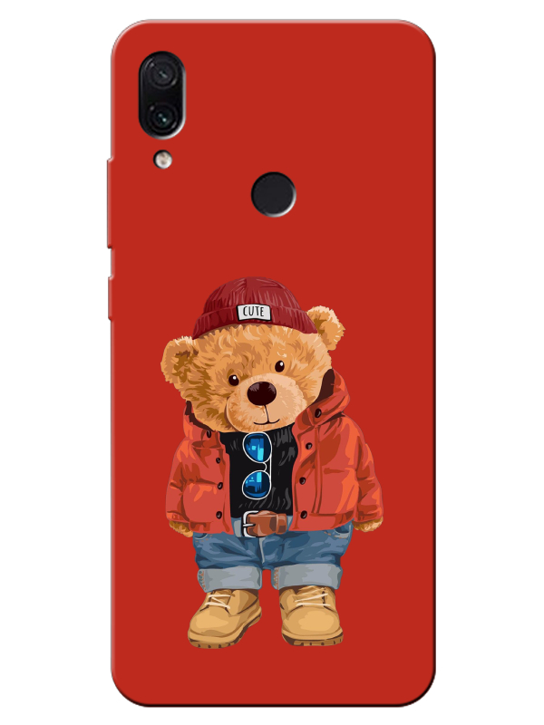 Redmi%20Note%207%20Teddy%20Bear%20Kırmızı%20Telefon%20Kılıfı